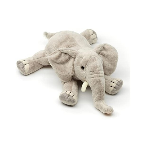 Uni-Toys Éléphant couché - 27 cm Longueur - Éléphant en Peluche - Doudou
