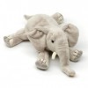 Uni-Toys Éléphant couché - 27 cm Longueur - Éléphant en Peluche - Doudou