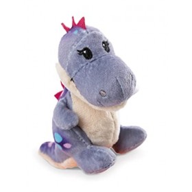 NICI- Peluche de bébé Dino Fille dans Un œuf 13cm Green, 48805, Beige