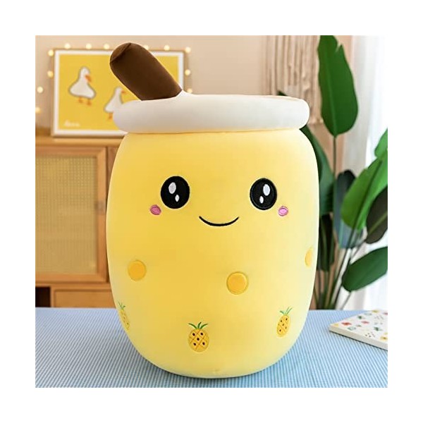 HICAS Peluche Bubble Tea, Kawaii Bubble Tea Peluche Oreiller de Dessin Animé Poupées en Peluche Drôle à Thé au Lait pour Enfa