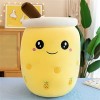 HICAS Peluche Bubble Tea, Kawaii Bubble Tea Peluche Oreiller de Dessin Animé Poupées en Peluche Drôle à Thé au Lait pour Enfa