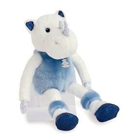 Histoire d’Ours – Peluche chien - Paillettes - 25 cm – Moyen modèle – Caniche Roxane - Blanc – Cadeau Enfant - Les petits twi
