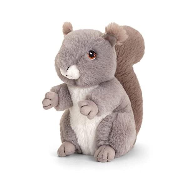 tachi Peluche écureuil gris - 18 cm - En peluche - Chaton assis