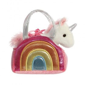Aurora, 61171, Fancy Pal, Colourful Rainbow Unicorn, 8In, Peluche, Multicolor