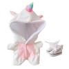 niannyyhouse Costume de licorne en peluche de 20 cm – Vêtements de poupée – Combinaisons et chaussures – Pyjama blanc blanc 