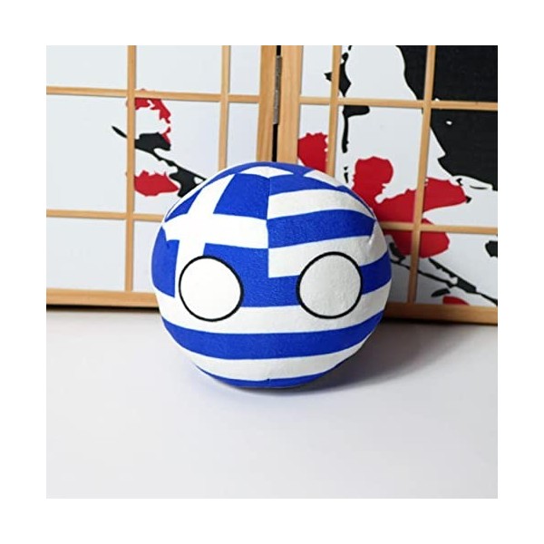 Peluche De Poupée Anime Polandball, Poupée en Peluche Countryball en Peluche Courte, Pays Bal National Espagne Autriche Mexiq