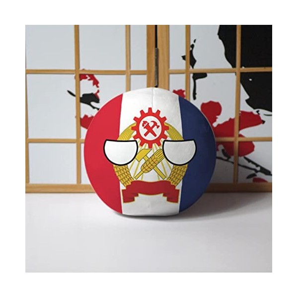 Peluche De Poupée Anime Polandball, Poupée en Peluche Countryball en Peluche Courte, Pays Bal National Espagne Autriche Mexiq