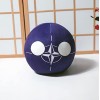 Peluche De Poupée Anime Polandball, Poupée en Peluche Countryball en Peluche Courte, Pays Bal National Espagne Autriche Mexiq