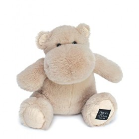 Histoire dOurs - Peluche Hippopotame - HipCool - Beige - 25 Cm - Peluche Douce et Mignonne pour les Calins - Idée Cadeau de