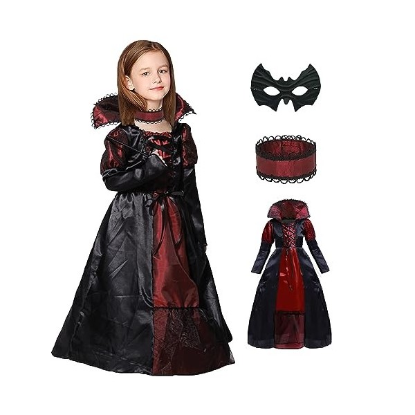 Déguisement enfant gothique Halloween 7 à 10 ans