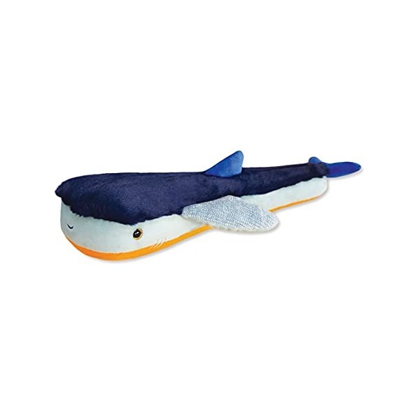 Histoire dOurs - Peluche Requin - 40 cm - Bleu/Jaune - Cadeau Enfants - Trésors Marins - HO3030