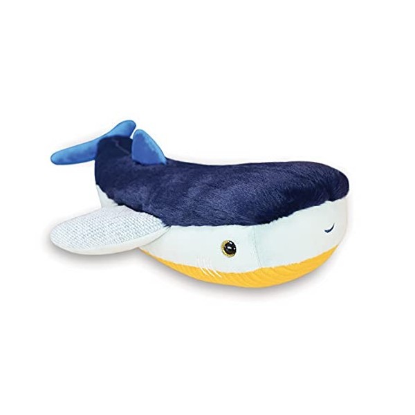 Histoire dOurs - Peluche Requin - 40 cm - Bleu/Jaune - Cadeau Enfants - Trésors Marins - HO3030