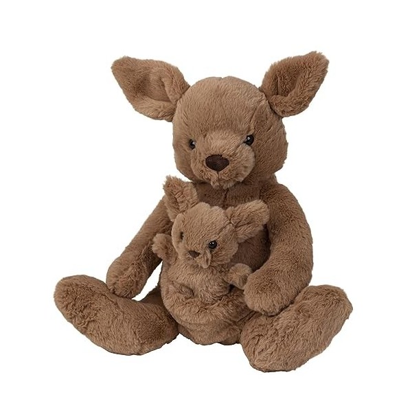 Lifestyle & More Peluche Doudou Kangourou avec bébé Assis dans Un Sac Hauteur 38 cm