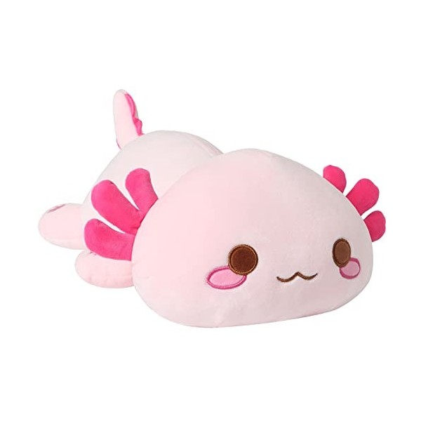 Peluche Axolotl 50/70/90 Cm - Coussins Kawaii En Coton Stretch, Plusieurs Couleurs, Lavable, Cadeau Pour Enfants
