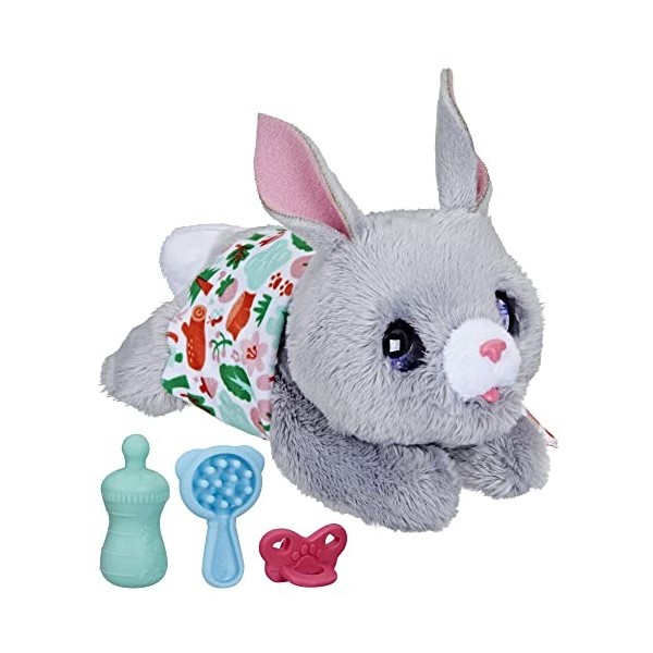 Hasbro- Animaux de Compagnie Furreal Newborns Chien ou Chat sdos. Ouvrir et Fermer Les Yeux. Comprend 4 Accessoires, F4084, M