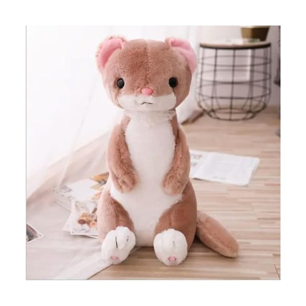 furets Animaux en Peluche Mignon Assis belette Peluche peluchezaki Jouets Mignon Furet poupée Mignon Enfant réconfortant poup