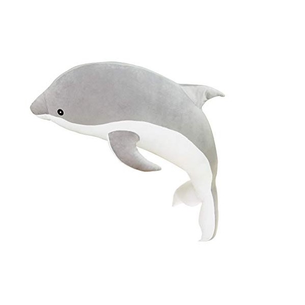 JAWSEU Dauphin en Peluche 50cm, Mignon Doux Dauphin Jouets en Peluche Poupées, Doux câlin Oreiller Animal Poupée, Enfants Jou