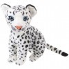 ibasenice Simulation Léopard des Neiges en Peluche Animal en Peluche Guépard Jouets en Peluche Dessin Animé Animal Poupée Fig