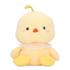 Alomejor Poulet en Peluche Interactif Musical, Jouet en Peluche, Coq Chantant, Cadeau Parfait pour Les Enfants Arc Jaune 