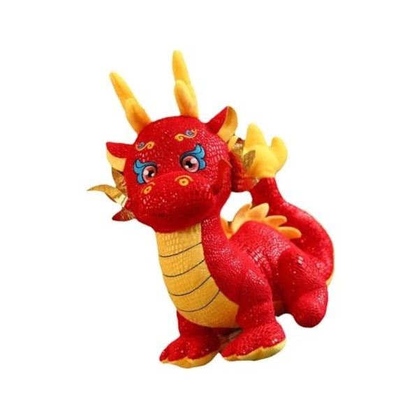 BRIGHTFUFU Figures Danimaux du Zodiaque Figurine Miniature De Dragon Mascotte De Lannée du Dragon Poupée Dragon 2024 Jouet De