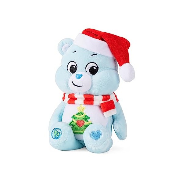 Care Bears Holiday Bean Peluche Ours de vœux de Noël – Peluche Mignonne, Peluche de Noël pour garçons et Filles, Peluche Moye