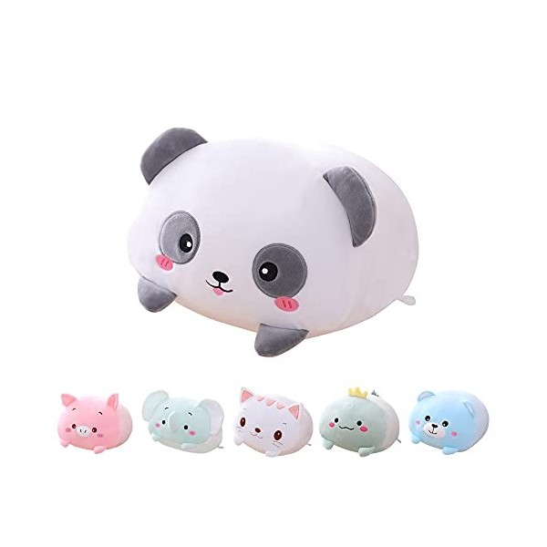 FORESTSSG Oreiller de corps en forme de cochon mignon de 20 cm, oreiller de corps en peluche de cochon doux, oreiller câlin p