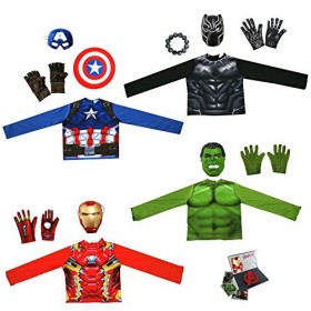 Rubies Marvel Avengers G40077 Coffre de jeu Iron Man, Captain America, Hulk, Black Panther Box, pour garçon, taille unique 4