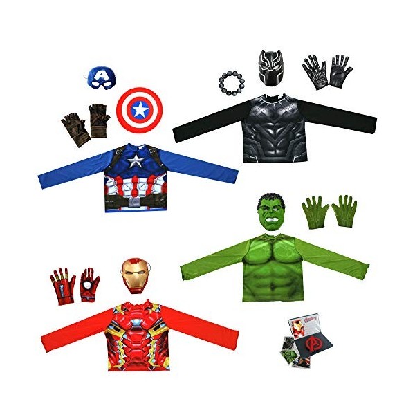 Rubies Marvel Avengers G40077 Coffre de jeu Iron Man, Captain America, Hulk, Black Panther Box, pour garçon, taille unique 4