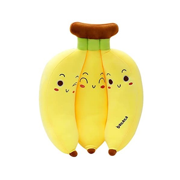 Katutude Peluche Kawaii Banane en Peluche Moelleuse 50 Cm Kawaii Banane Coussin Oreiller en Peluche Banane Poupée Banane Cous