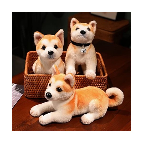 Peluche Shiba Inu, Simulation Chien Peluche Jouets, Doudou Poupée en Peluche, Bébé Première Poupée, Coussin en Peluche de Can