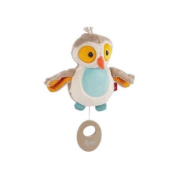 Sigikid- Mädchen und Jungen Mini Peluche Musicale, 42545, Hibou