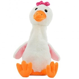 Winfried Koegler- Gans Kögler 75997-Daisy, loie bavarde avec Ruban, 26 cm env, Peluche avec Fonction de Reproduction, répète