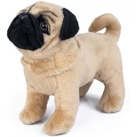 HUFFA 12" Plush Pug Dog Peluche for Enfant en Peluche, Chien en Peluche