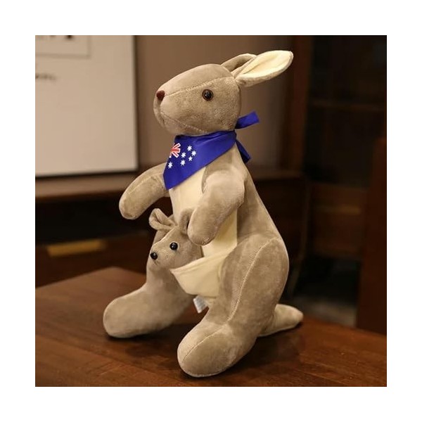 Mignon Mère & Enfant Kangourou Peluche Jouets Kawaii Grande Taille Kangourou Doudou Oreiller Peluche Poupées pour Enfants Béb