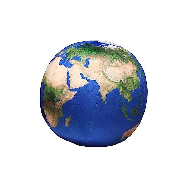 perfk Planète Terre en peluche en peluche en peluche en peluche décor oreiller, poupée douce oreiller planète en peluche réal
