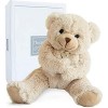 Histoire dOurs - Peluche Ours - Beige - 25 cm - Collection Calinours - Peluche Ourson Mignonne et Douce - Avec Boite Cadeau