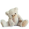 Histoire dOurs - Peluche Ours - Beige - 25 cm - Collection Calinours - Peluche Ourson Mignonne et Douce - Avec Boite Cadeau