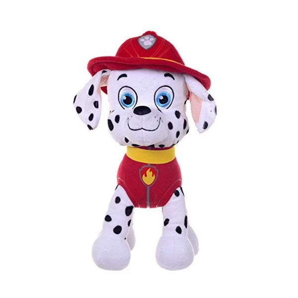 PAW PATROL - MARSHALL LE POMPIER DALMATE PELUCHE 30CM 