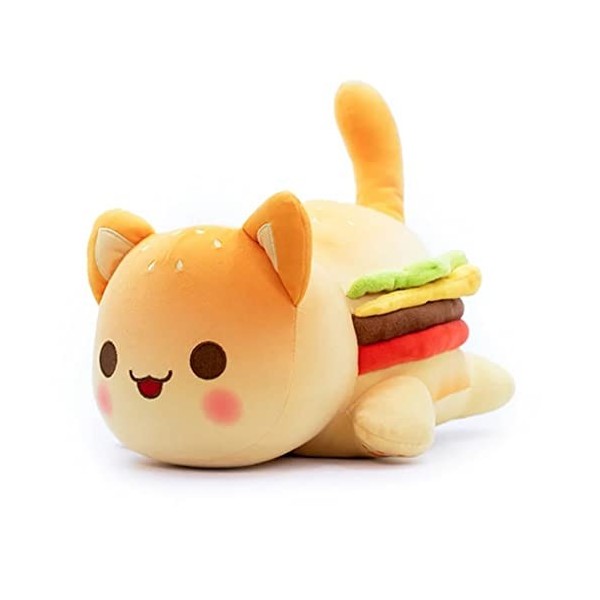 YGMXZL Peluche Chat Kawaii Frites Burger Pain Sandwich Chat,ourriture Farcies Cadeaux en Peluche,Jouets Figure Créatifs Super