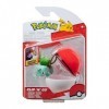 Pokémon Clip N Go Bulbasaur et Poké Ball Comprend Une Figurine de Combat de 5,1 cm et Un Accessoire de Balle nid
