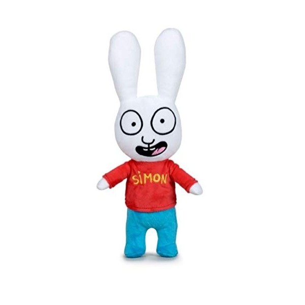 PBP Simon - Peluche Lapin Simon Qualité Super Soft 25CM, Gaspard 