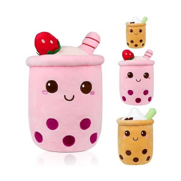 Bubble Tea Kawaii, Bubble Tea Peluche, Jouet en Peluche Bubble, Jouet en Peluche Boba Doux, Peluche Boba Tea, Oreiller en Pel