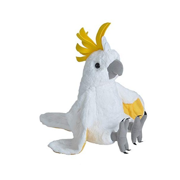 Wild Republic Cuddlekins Cacatoès, Animal en Peluche, 30 cm, Cadeau pour Bébés, Peluche Écologique, Rembourrage Fabriqué à Pa