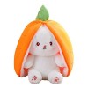 papasgix Jouets Lapin Muppet, Lapin en Peluche, 18/25/35 cm Cache-Cache Lapin de Pâques en Peluche, Lapin en Peluche en Carot