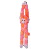 Wild Republic Hanging Monkey Vibes Rose, Animal en Peluche, Peluche 56 cm, Cadeau de Baby Shower, Jouet Écologique, Rembourra