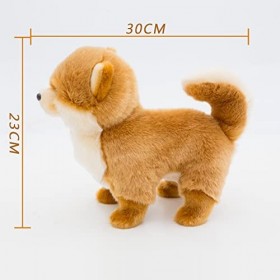 CU-MATE 12 Pomeranian Simulation Peluche Chien - Peluches réalistes Chiot Jouets en Peluche Chien - Cadeau Mignon pour Ani