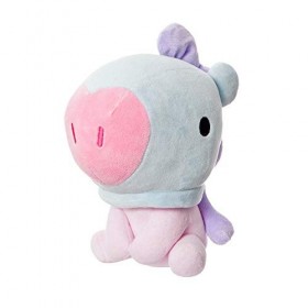 Aurora, 61372 BT21 Poupée Assise bébé Mang 20,3 cm en Peluche, Bleu et Violet
