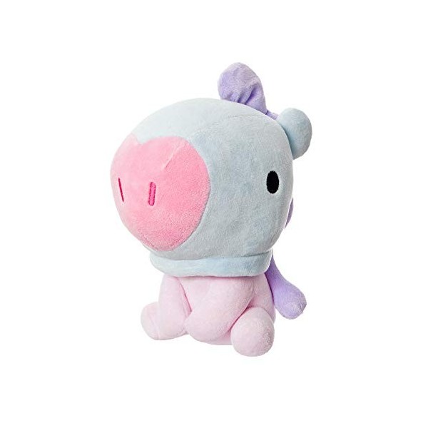 Aurora, 61372 BT21 Poupée Assise bébé Mang 20,3 cm en Peluche, Bleu et Violet