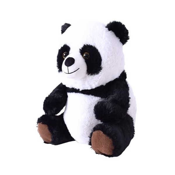 TE-Trend Panda Animal en Peluche Ours Panda Assis Plüschpanda Ourson à Câliner 33 CM