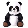 TE-Trend Panda Animal en Peluche Ours Panda Assis Plüschpanda Ourson à Câliner 33 CM